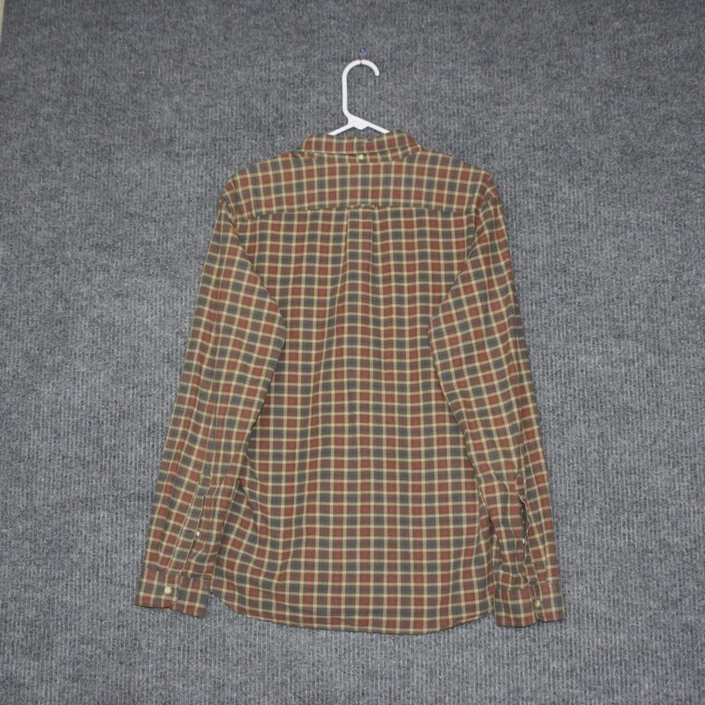 J Crew Slim Fit Plaid Button Down Shirt Mens Large 100% Cotton Formal‎ Party